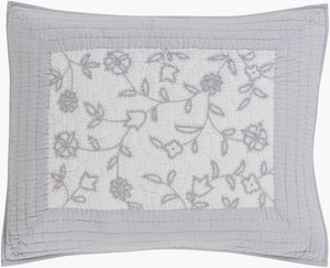 Surya Delaney 26"W X 26"L Cotton-linen Blend Sham - Stylish, Soft, And Machine-washable Bedding Essential Light Gray Cotton,Linen,Cotton,Linen Dln5001-s