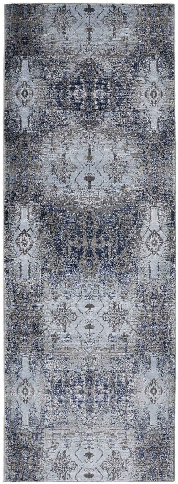 Feizy Rugs Gaspar Modern Bohemian Distressed Rug - Stunning Abstract Designs, Durable & Stain Resistant For Every Home Blue,Gray,Taupe Polypropylene,Polyester 7873834flblslgi1c