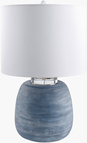 Surya Deluxe Elegant 26"H Accent Table Lamp - Durable Acrylic & Porcelain, Timeless Design For Any Space Body, Gray Porcelain,Acrylic,Linen,Polyester,Acrylic Dlx-001
