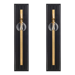 Crestview Collection 56" Black And Gold Wall Sconce Set Of 2 - Elegant Lighting For Stylish Home Decor - Crestview Design   Cvw1zp008