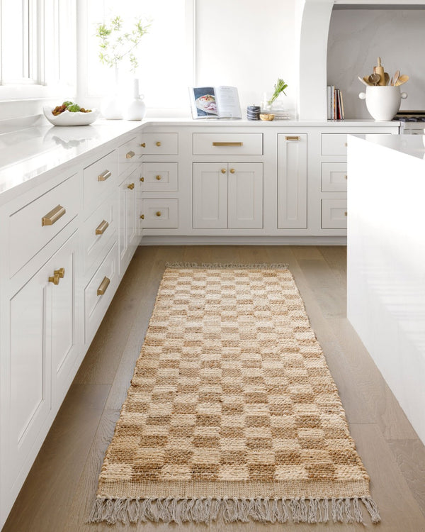 Livabliss Dama Handwoven Natural Jute Flatweave Area Rug with Fringe for Living Dining Spaces Tan, Beige 2'6" x 8' DMA2300-268