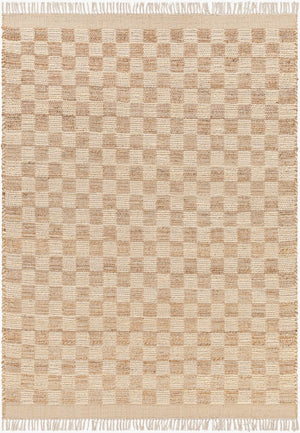Livabliss Dama Handwoven Natural Jute Flatweave Area Rug with Fringe for Living Dining Spaces Tan, Beige 10' x 14' DMA2300-1014