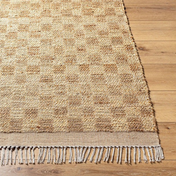 Livabliss Dama Handwoven Natural Jute Flatweave Area Rug with Fringe for Living Dining Spaces Tan, Beige 10' x 14' DMA2300-1014