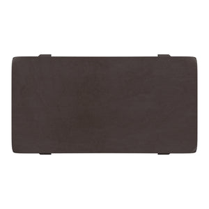 Homelegance By Top-Line Barrett Saddle Seat 18-inch Backless Stools (Set of 2) Black Rubberwood