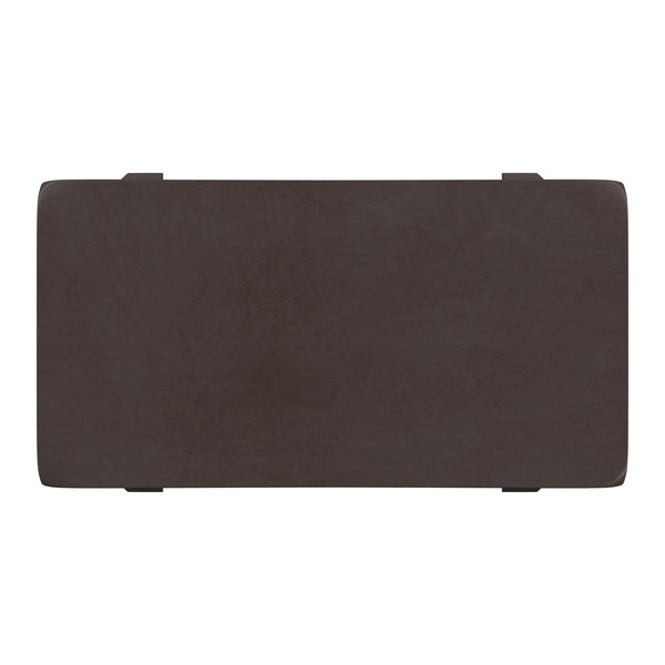 Homelegance By Top-Line Barrett Saddle Seat 18-inch Backless Stools (Set of 2) Black Rubberwood