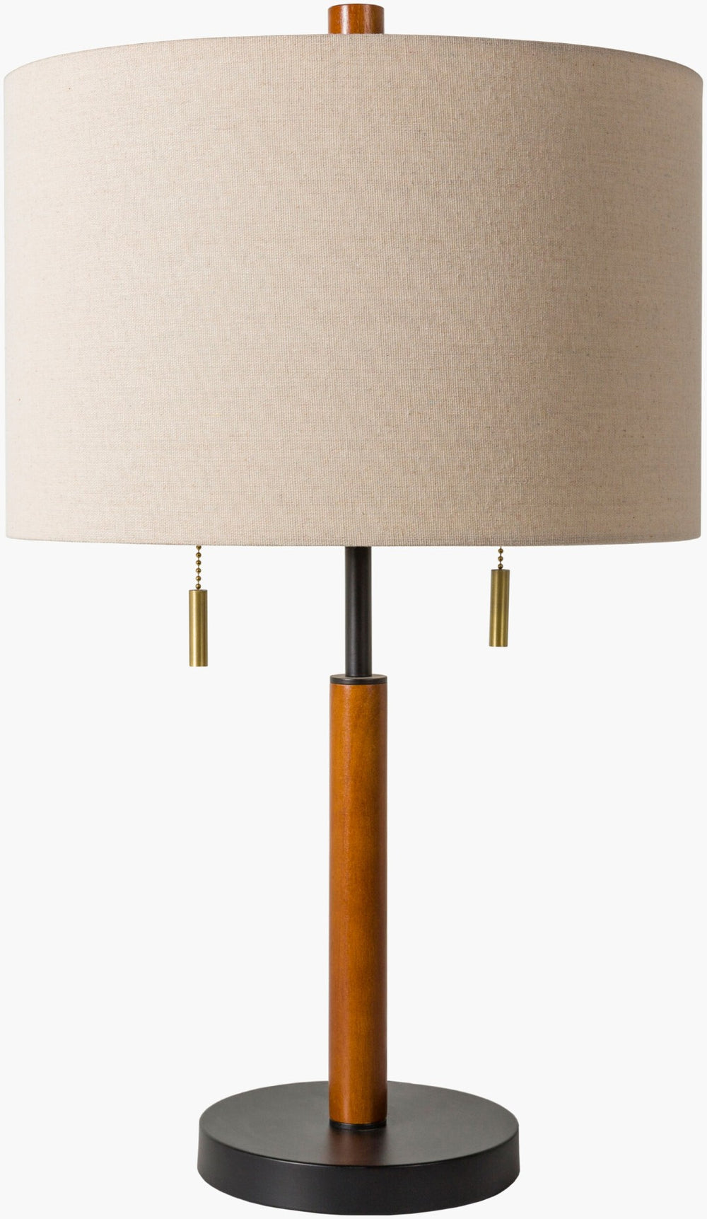 Livabliss Dame Hand-painted Accent Table Lamp with Linen Shade for Modern Living Spaces DME-002