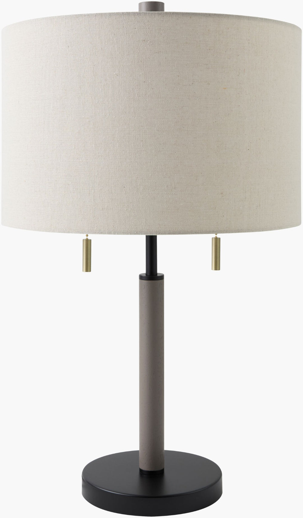 Livabliss Dame Artisan Hand-painted Table Lamp with Linen Blend Shade for Modern Interiors DME-005
