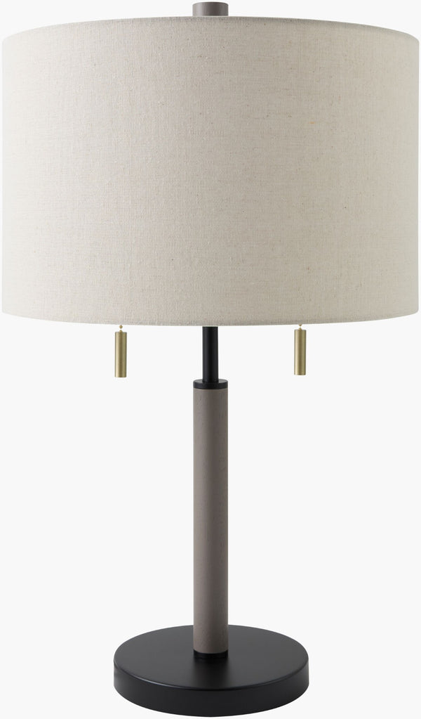 Livabliss Dame Artisan Hand-painted Table Lamp with Linen Blend Shade for Modern Interiors DME-005