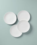 Lenox Wicker Creek Accent Plates, Set of 4 White, WHITE BONE CHINA 895307