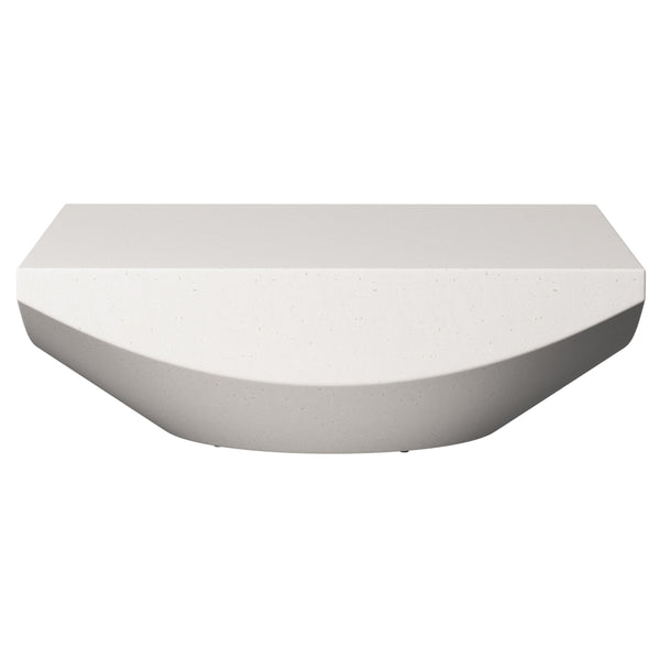 Bernhardt Bernhardt Stratum Fossil Faux Stone Cocktail Table — Sculptural Crescent Design, Durable Luxury Finish 325011