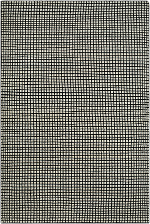 Damier DMI-2300 9' x 12' Handmade Rug DMI2300-912  Cream, Black Surya
