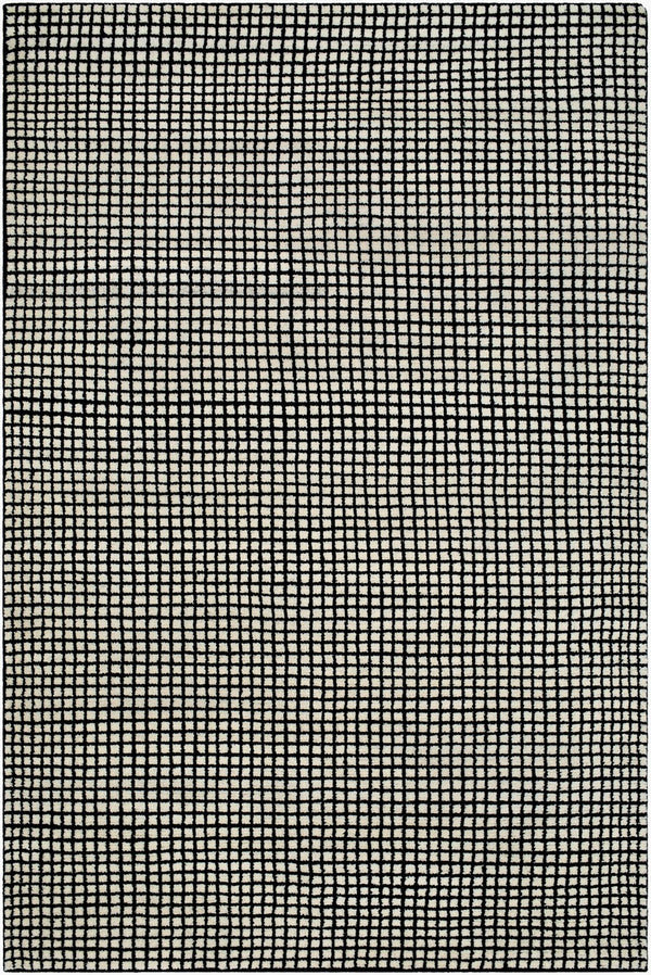 Surya Damier 2' X 3' Handmade Wool Rug – Luxurious Hand-knotted Design For A Timeless Home Decor Upgrade Cream Wool Dmi2300-23