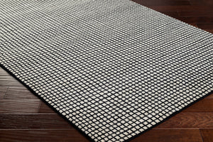 Damier DMI-2300 9' x 12' Handmade Rug DMI2300-912  Cream, Black Surya