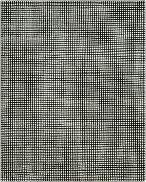 Damier DMI-2300 8' x 10' Handmade Rug DMI2300-810  Cream, Black Surya