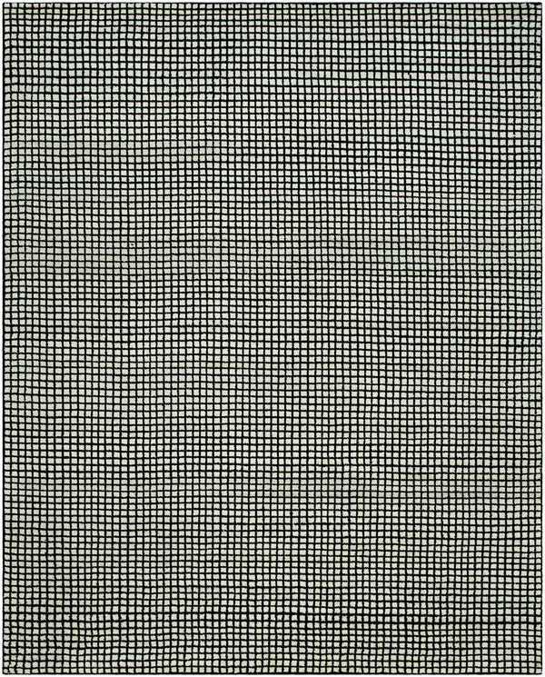 Damier DMI-2300 8' x 10' Handmade Rug DMI2300-810  Cream, Black Surya