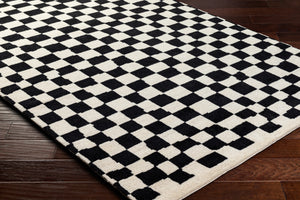 Damier DMI-2301 9' x 12' Handmade Rug DMI2301-912  Ivory, Black Surya