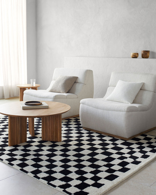 Surya Damier 2' X 3' Handmade Wool Rug – Luxurious Hand-knotted Design For A Timeless Home Decor Upgrade Ivory Wool Dmi2301-23