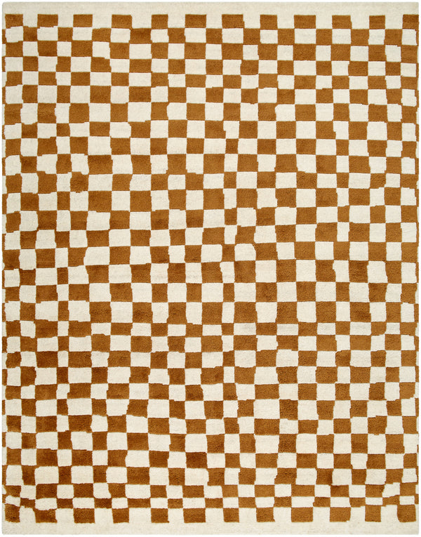 Damier DMI-2302 9' x 12' Handmade Rug DMI2302-912  Light Sage, Medium Gray Surya