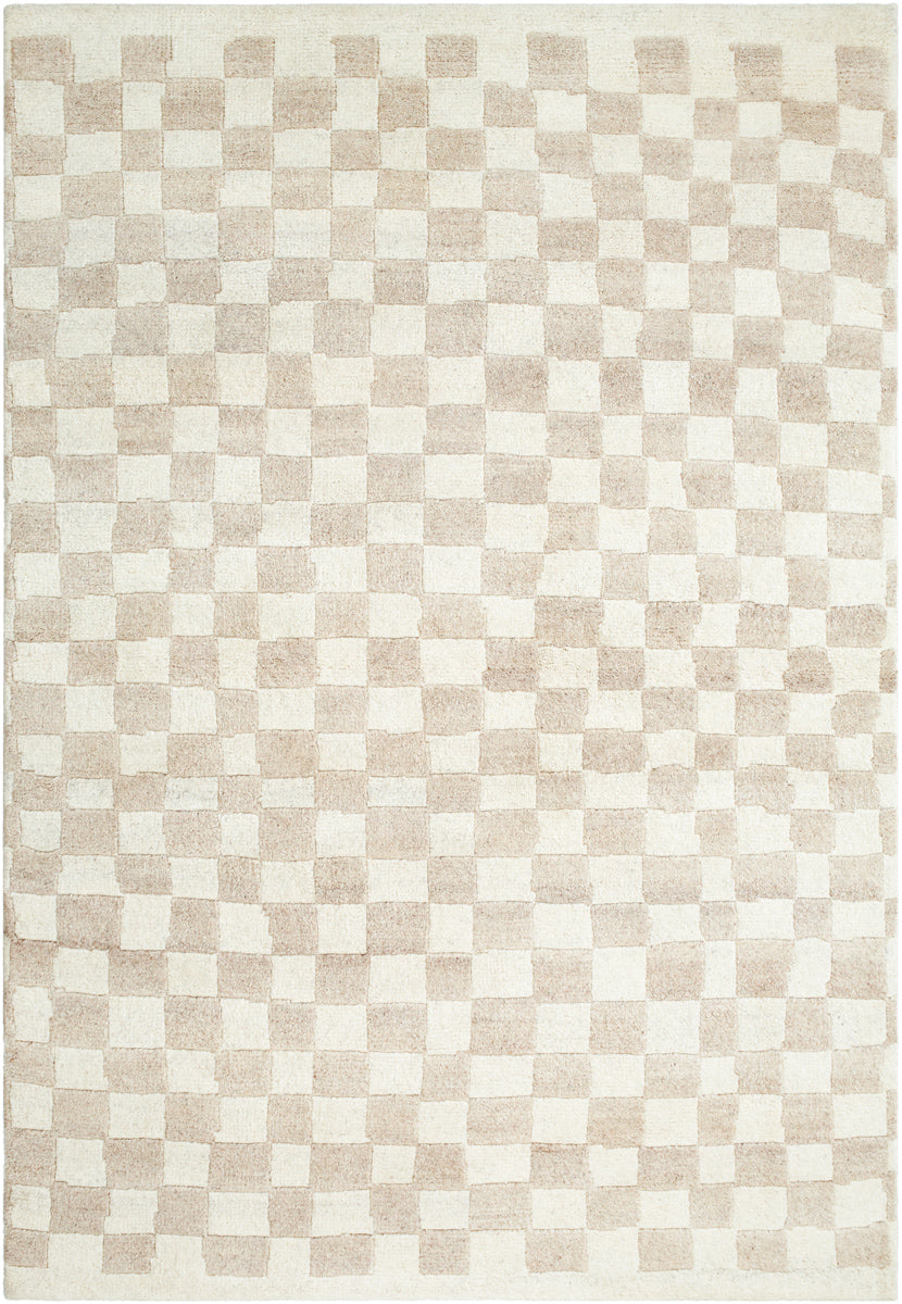 Damier DMI-2303 9' x 12' Handmade Rug DMI2303-912  Ivory, Beige Surya