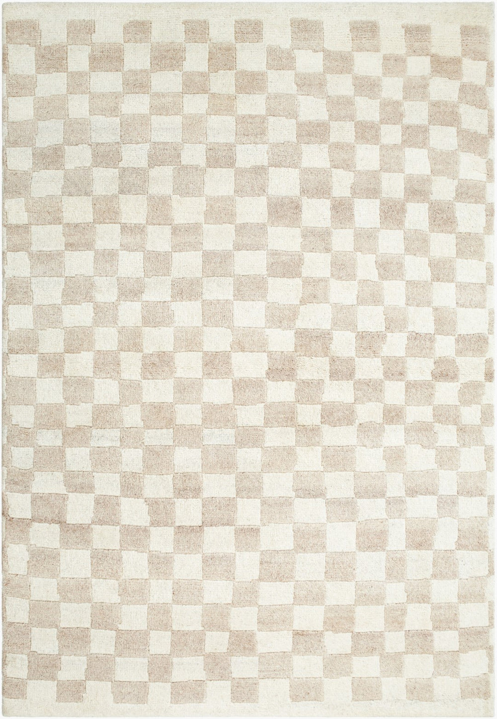 Surya Damier 2' X 3' Handmade Wool Rug – Luxurious Hand-knotted Design For A Timeless Home Decor Upgrade Ivory Wool Dmi2303-23