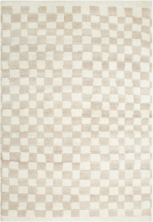 Surya Damier 2' X 3' Handmade Wool Rug – Luxurious Hand-knotted Design For A Timeless Home Decor Upgrade Ivory Wool Dmi2303-23