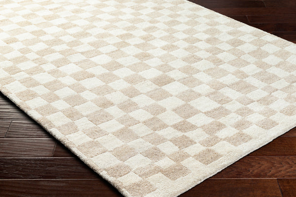 Damier DMI-2303 9' x 12' Handmade Rug DMI2303-912  Ivory, Beige Surya
