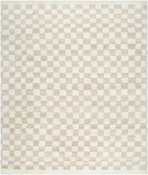 Damier DMI-2303 8' x 10' Handmade Rug DMI2303-810  Ivory, Beige Surya