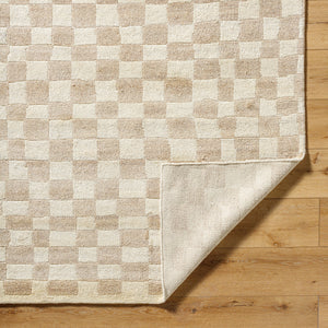 Damier DMI-2303 9' x 12' Handmade Rug DMI2303-912  Ivory, Beige Surya