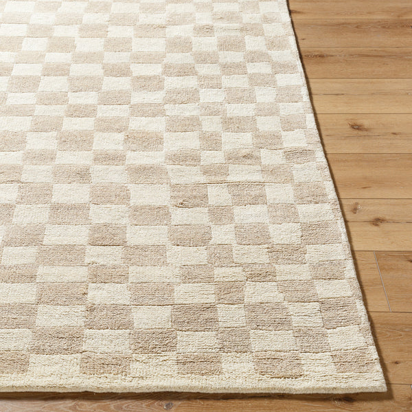 Damier DMI-2303 9' x 12' Handmade Rug DMI2303-912  Ivory, Beige Surya