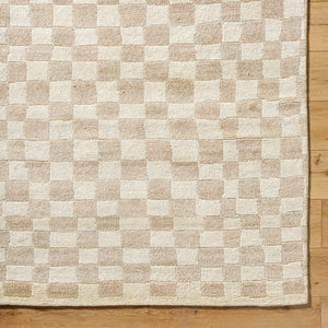 Damier DMI-2303 9' x 12' Handmade Rug DMI2303-912  Ivory, Beige Surya