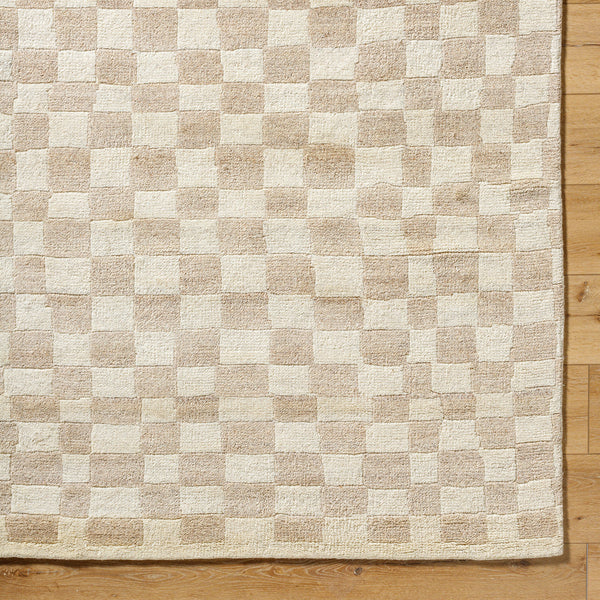 Damier DMI-2303 9' x 12' Handmade Rug DMI2303-912  Ivory, Beige Surya