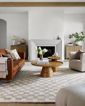 Damier DMI-2303 9' x 12' Handmade Rug DMI2303-912  Ivory, Beige Surya