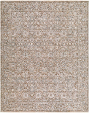 Livabliss Demre Turkish Inspired Polyester Area Rug with Fringe for Large Living Rooms Medium Gray, Du 7'10" x 10' DMM2300-71010