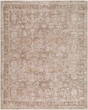 Livabliss Demre Turkish Machine Woven Polyester Area Rug with Fringe for Living and Dining Rooms Brown, Medium G 7'10" x 10' DMM2302-71010