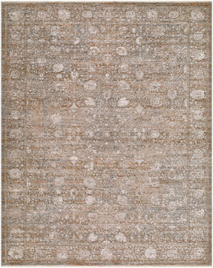 Livabliss Demre Traditional Medallion Area Rug Turkish Woven Polyester Fringe Living Room Accent Brown, Medium G 5' x 7'10" DMM2303-5710