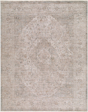 Livabliss Demre Traditional Fringe Area Rug Turkey Woven Polyester Medium Pile Living Room Medium Gray, Wh 6'7" x 9'4" DMM2307-6794
