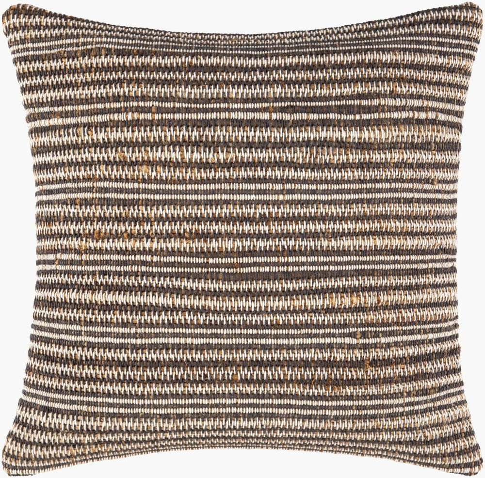 Livabliss Dumas Handcrafted Jute Cotton Blend Accent Pillow Organic Texture Bohemian Modern DMS001-2222
