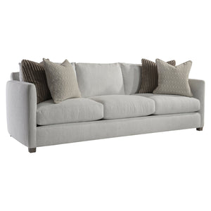 Bernhardt Bernhardt Rory Sofa In Portobello Fabric — Deep Feather-Down Cushions, Angled Panels, Made-To-Order P7857A