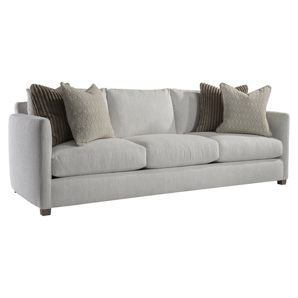 Bernhardt Bernhardt Rory Sofa In Portobello Fabric — Deep Feather-Down Cushions, Angled Panels, Made-To-Order P7857A