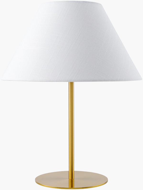 Livabliss Damita Rustic Metal Table Lamp with Linen Shade for Bedside and Living Room Accent DMT-001