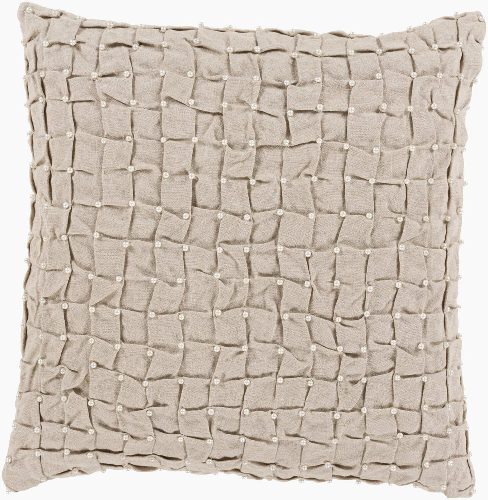 Surya Diana 20" X 20" Classic Linen Accent Pillow - Timeless Design For Elegant Home Decor & Easy Care Slate Linen Dn002-2020d