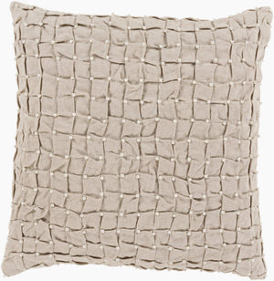 Surya Diana 20" X 20" Classic Linen Accent Pillow - Timeless Design For Elegant Home Decor & Easy Care Slate Linen Dn002-2020d