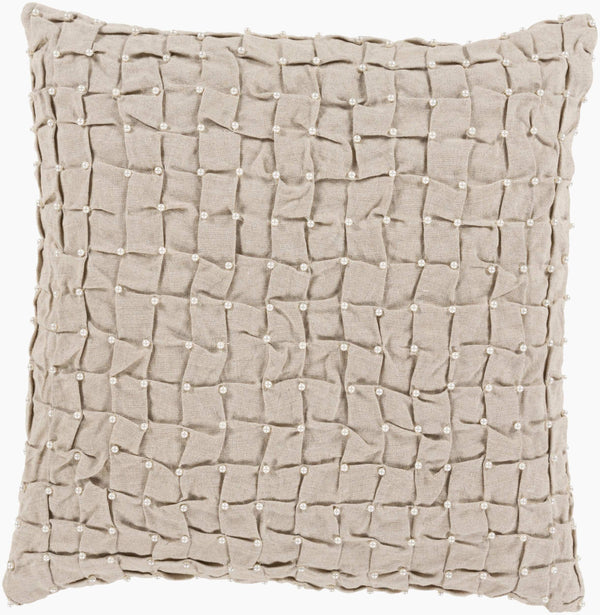Surya Diana 20" X 20" Classic Linen Accent Pillow - Timeless Design For Elegant Home Decor & Easy Care Slate Linen Dn002-2020d