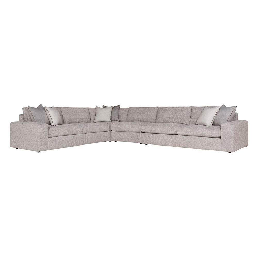 Bernhardt Bernhardt Nest Made-To-Order 4-Piece Fabric Sectional With Down Cushions, Wide Track Arms, Plush Comfort K1713