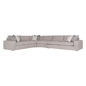 Bernhardt Bernhardt Nest Made-To-Order 4-Piece Fabric Sectional With Down Cushions, Wide Track Arms, Plush Comfort K1713
