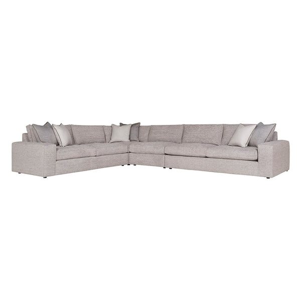 Bernhardt Bernhardt Nest Made-To-Order 4-Piece Fabric Sectional With Down Cushions, Wide Track Arms, Plush Comfort K1713