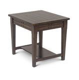 English Elm Steve Silver - Classic Hardwood End Table - Charming Design, Cherry Finish - Ample Hidden Storage Space - Elegant Addition To Living Room