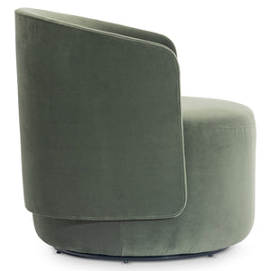 Bernhardt Bernhardt Crosby Upholstered Swivel Accent Chair with Deep Cushioning and Shelter Arms L123SO