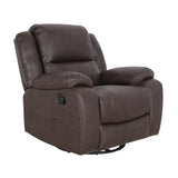 Christopher Knight Home® - Noble House - Malic Classic Tufted Leather Swivel Recliner