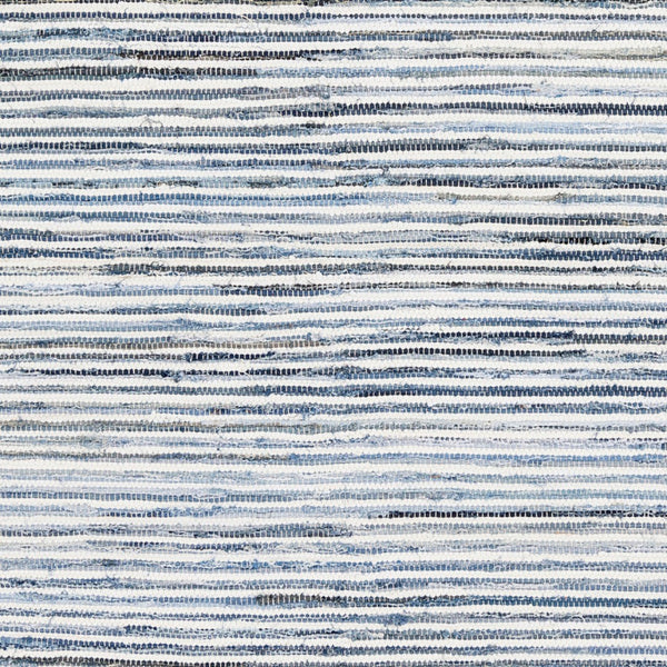 Livabliss Denim Flatweave Cotton Area Rug Hand Woven Cottage Style for Living Dining Rooms Navy, Blue 3' x 12' DNM1001-312